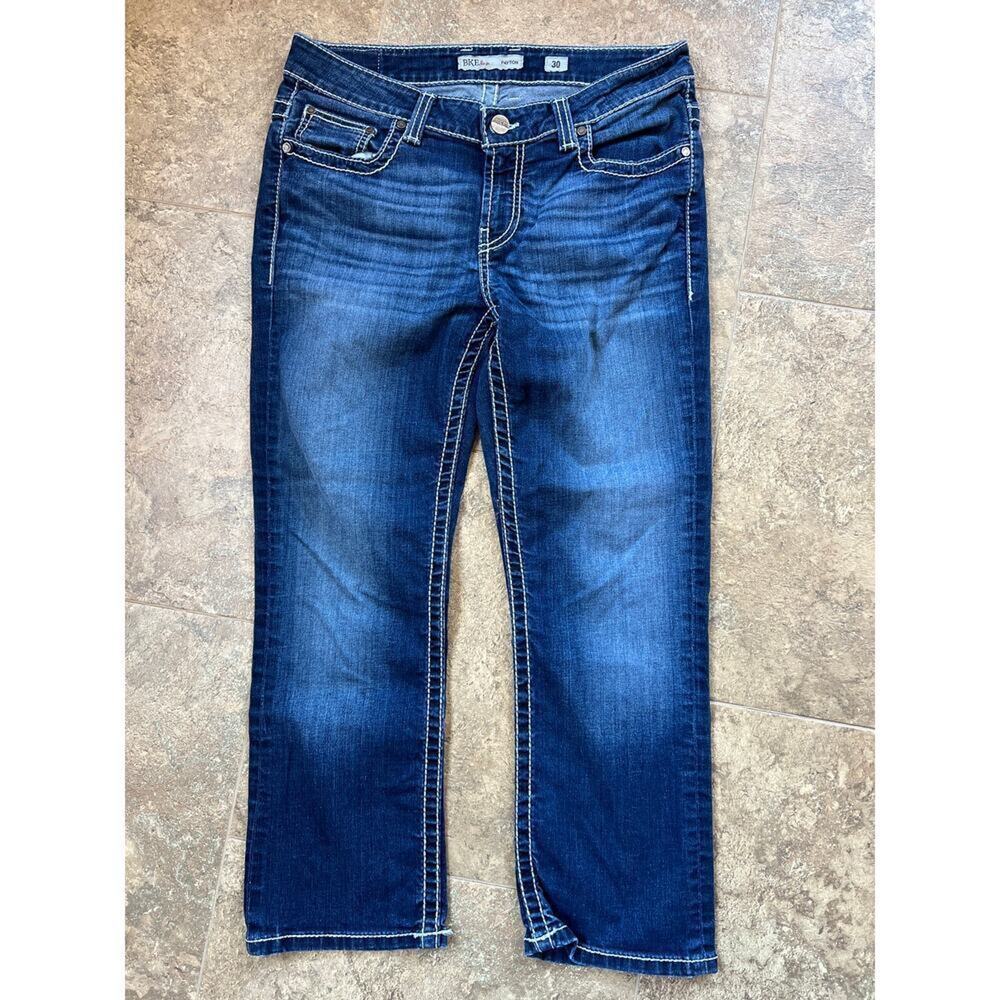 BKE Buckle Payton thick stitching denim jeans, women's size 30